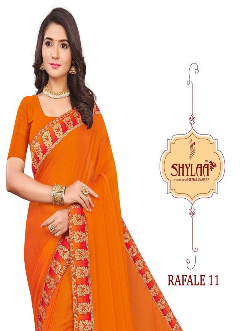 Shhylaa Rafale Vol-11 Premium Jari Weaving Laces Latest Fancy Designer Saree Collection