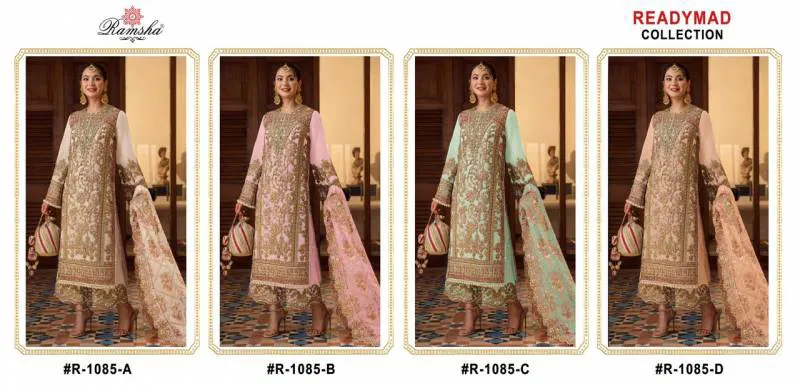 Ramsha R 1085 A To D Georgette Readymade Suits Wholesale Wholesale In India