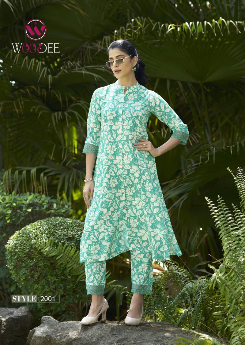 Shakira Vol 2 By Woodee Rayon Printed Co Ord Set Suppliers In India