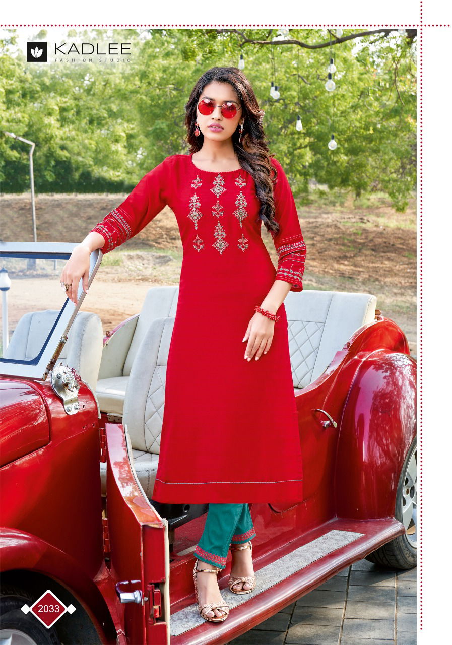 Kadlee Shalinee 3 New Ethnic Wear Viscose Kurti With Bottom Collection