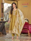 Mahi By Aanchi Shimmer Jacquard Kurti With Bottom Dupatta Wholesalers In Delhi