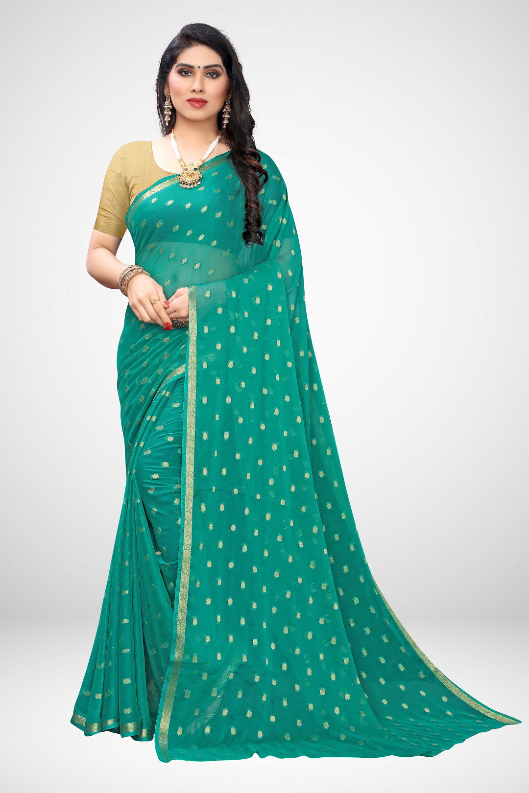 Nazmin Designer Printed Casual and Regular Wear Chiffon Sarees Collection