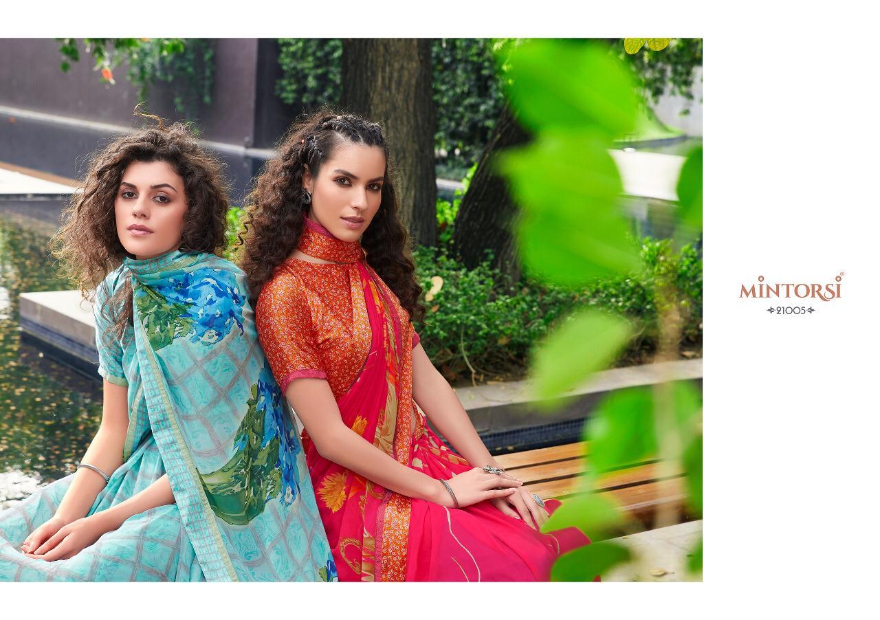 Tejal Mintorsi Weightless with satin lace and satin blouse Printed Designer Daily Wear and Party Wear Saree Collections
