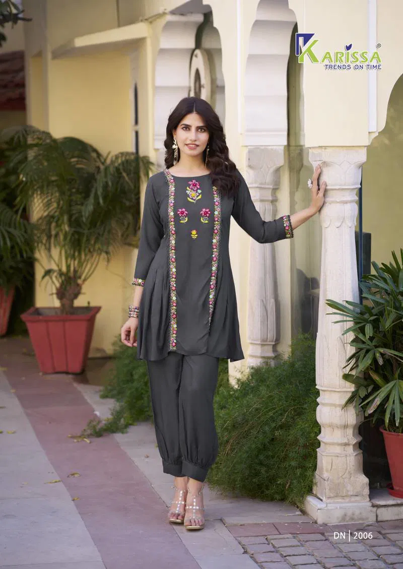 Celina Vol 2 By Karissa Viscose Rayon Slub Co Ord Set Wholesale Price In Surat