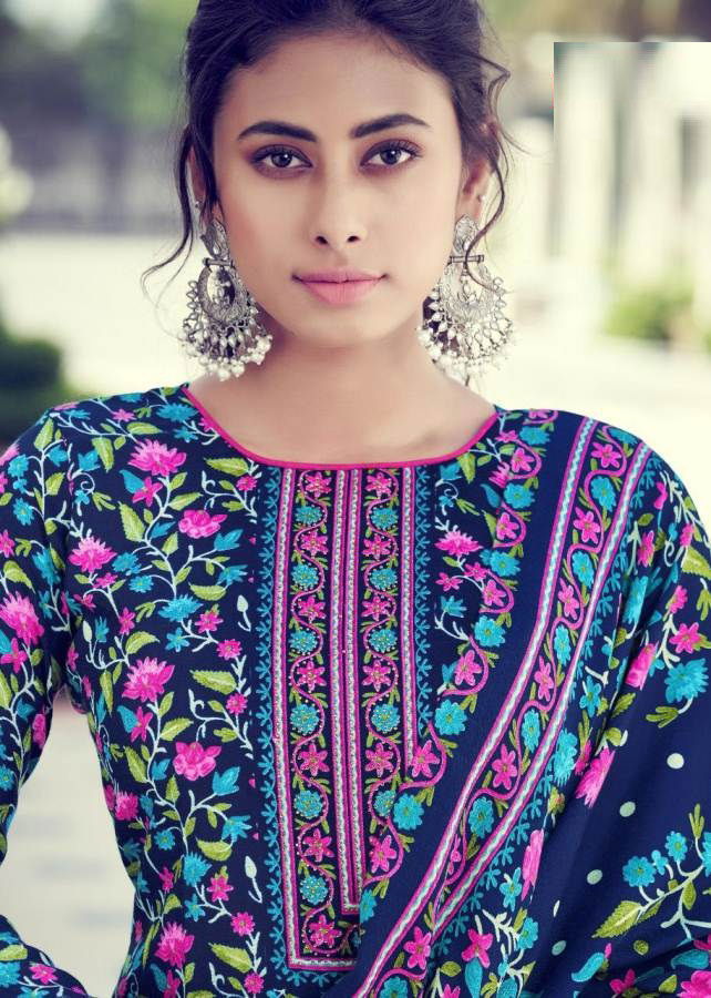 Silky 2 Latest Designer Printed Pashmina Jacquard Ready Made Salwar Suit Collection 
