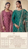 Gemiiny By Vinay Kuleesh Gold Silk Bulk Designer Salwar Suits Orders In India