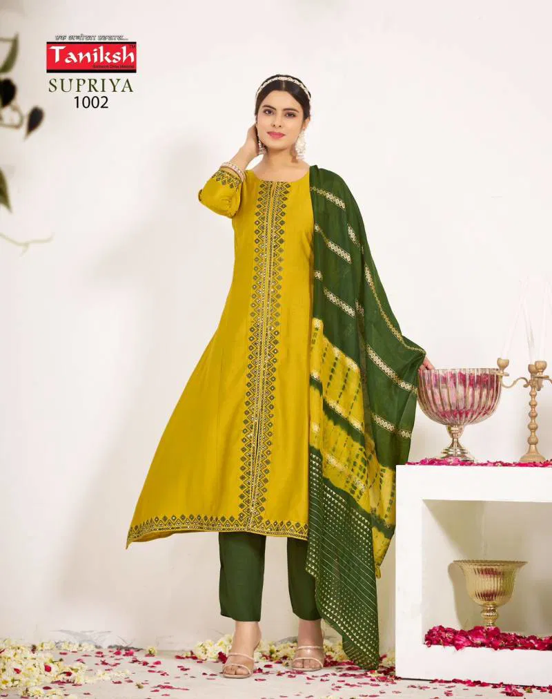 Supriya Vol 1 By Taniksh Vatican Kurti Bottom With Dupatta Suppliers In India