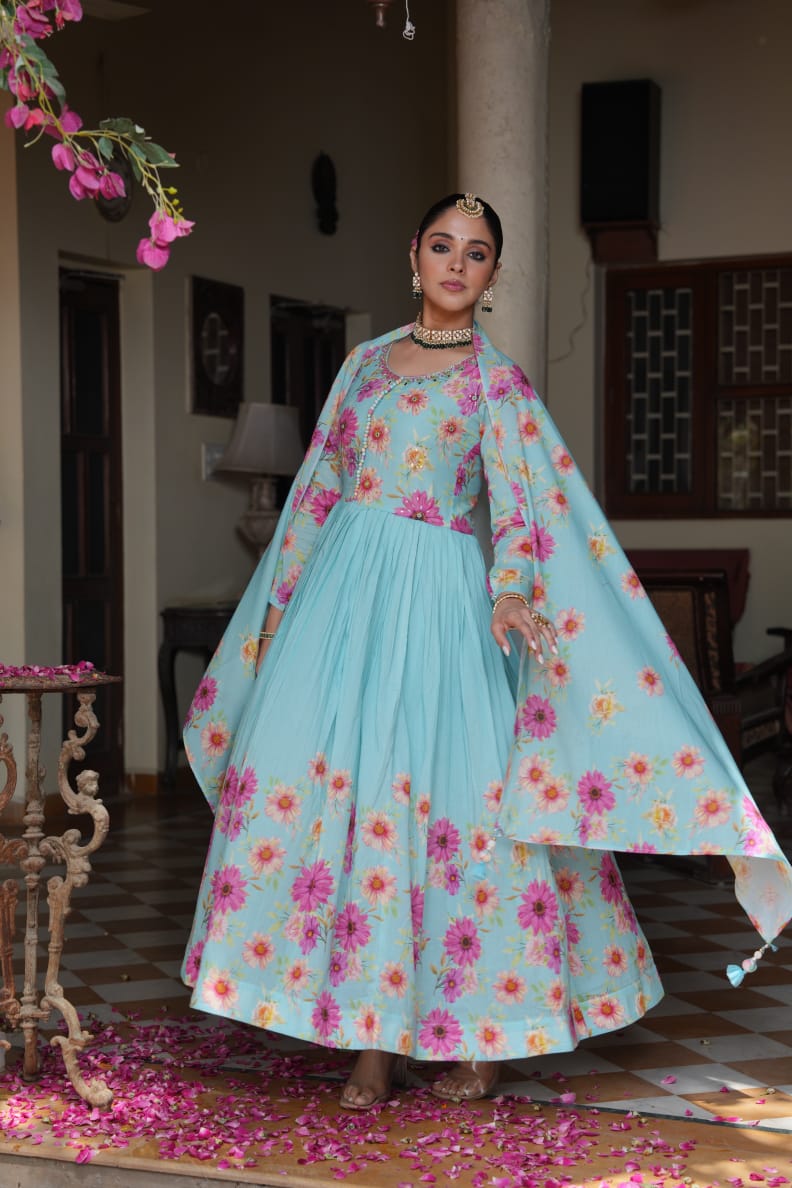Tanyaa P 252 Cotton Anarkali Readymade Suit Wholesale Shop In Surat
