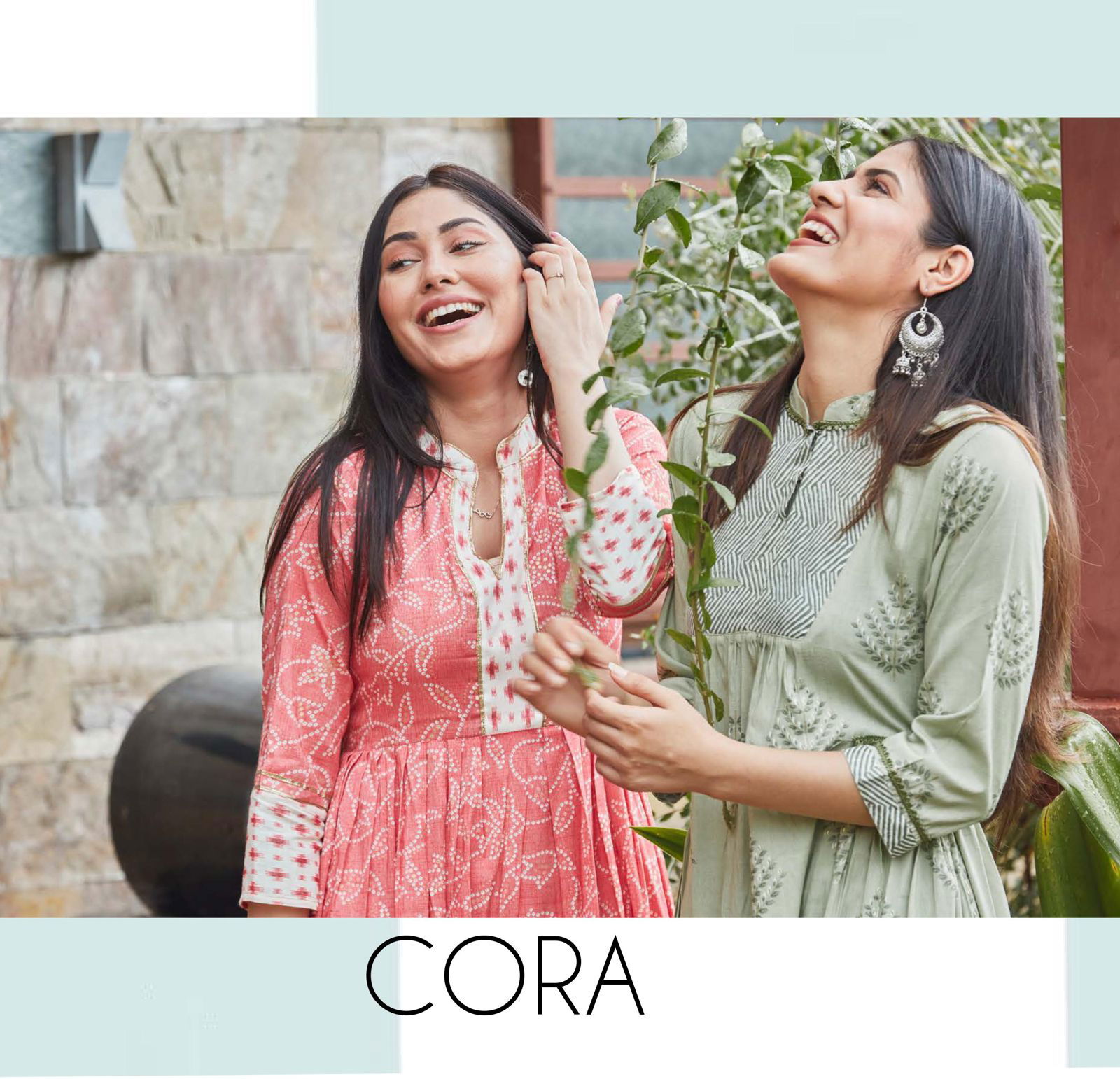 Cora Exclusive Fancy Party Wear Rayon Printed Kurti With Bottom Collection