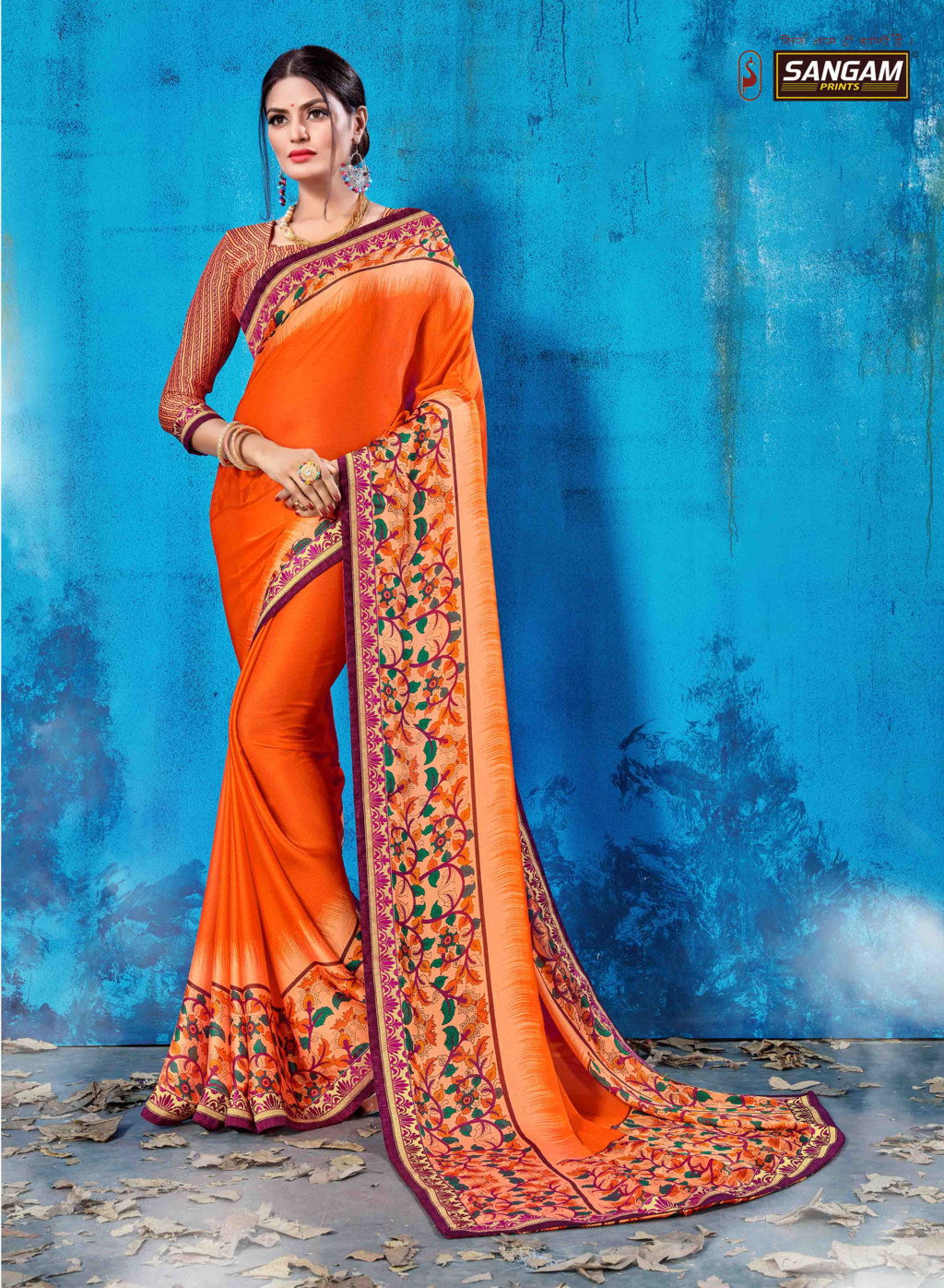 Sangam Vichitra Latest Fancy Regular Casual Wear Printed Rangoli Silk Sarees Collection
