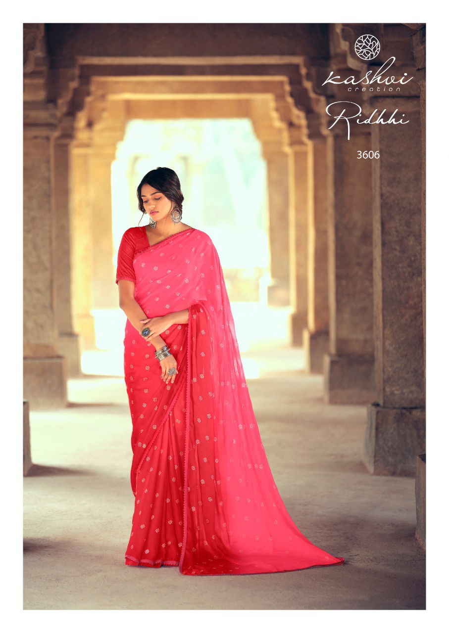 Kashvi Riddhi Latest Fancy Designer Silk Heavy Festive Wear Saree Collection
