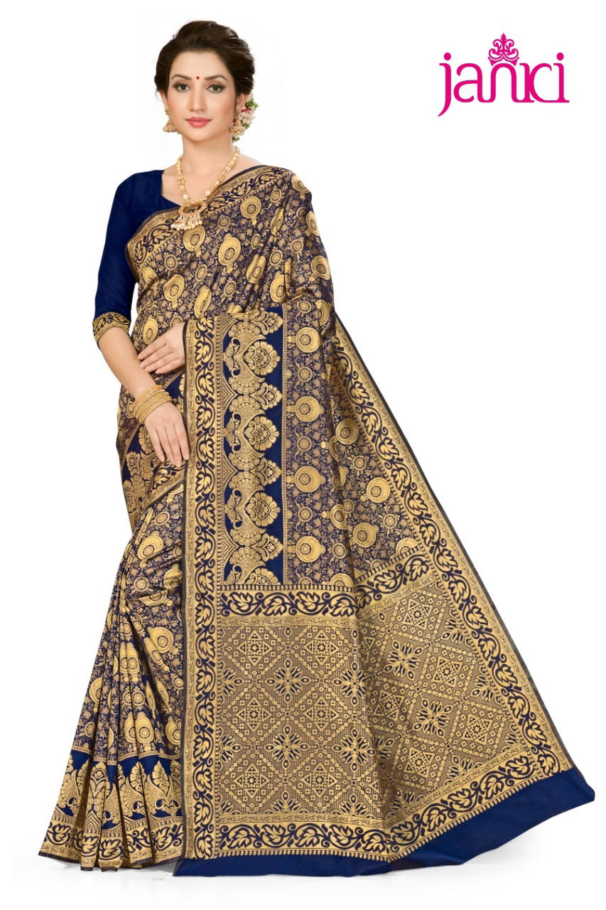 Janki Latest Designer Heavy Party Wear Wedding Silk Saree Collection 