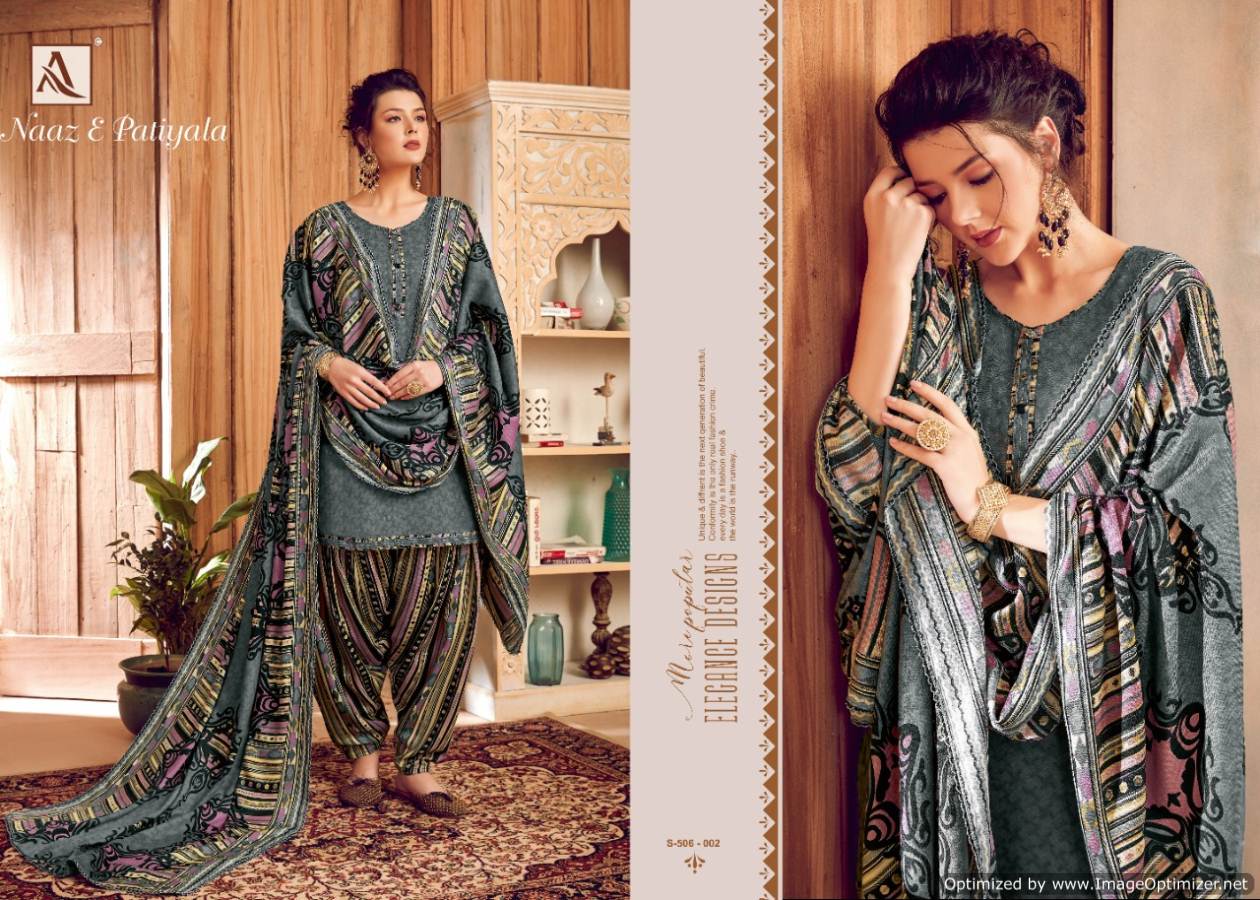 Alok Naaz E Patiala Latest Designer Printed Pure Pashmina Collection 