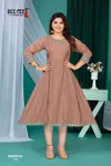 Radhya Vol 2 By Deecee Roman Silk Long Flared Stylish Kurtis Wholesalers In Delhi