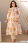 Indo Era 2578 Pure Cotton Floral Printed A Line Kurta With Trousers Wholesale In India