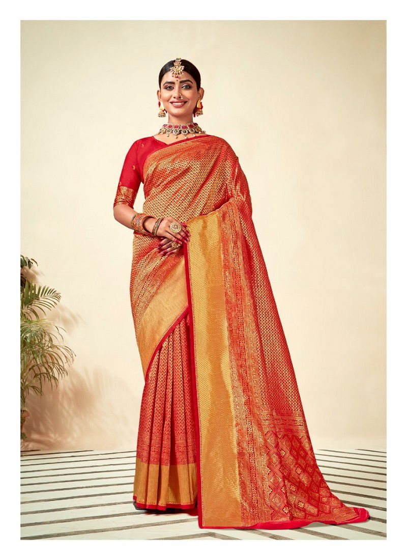 Revanta Kalyani Fancy Designer Party Wear Latest Silk Saree Collection