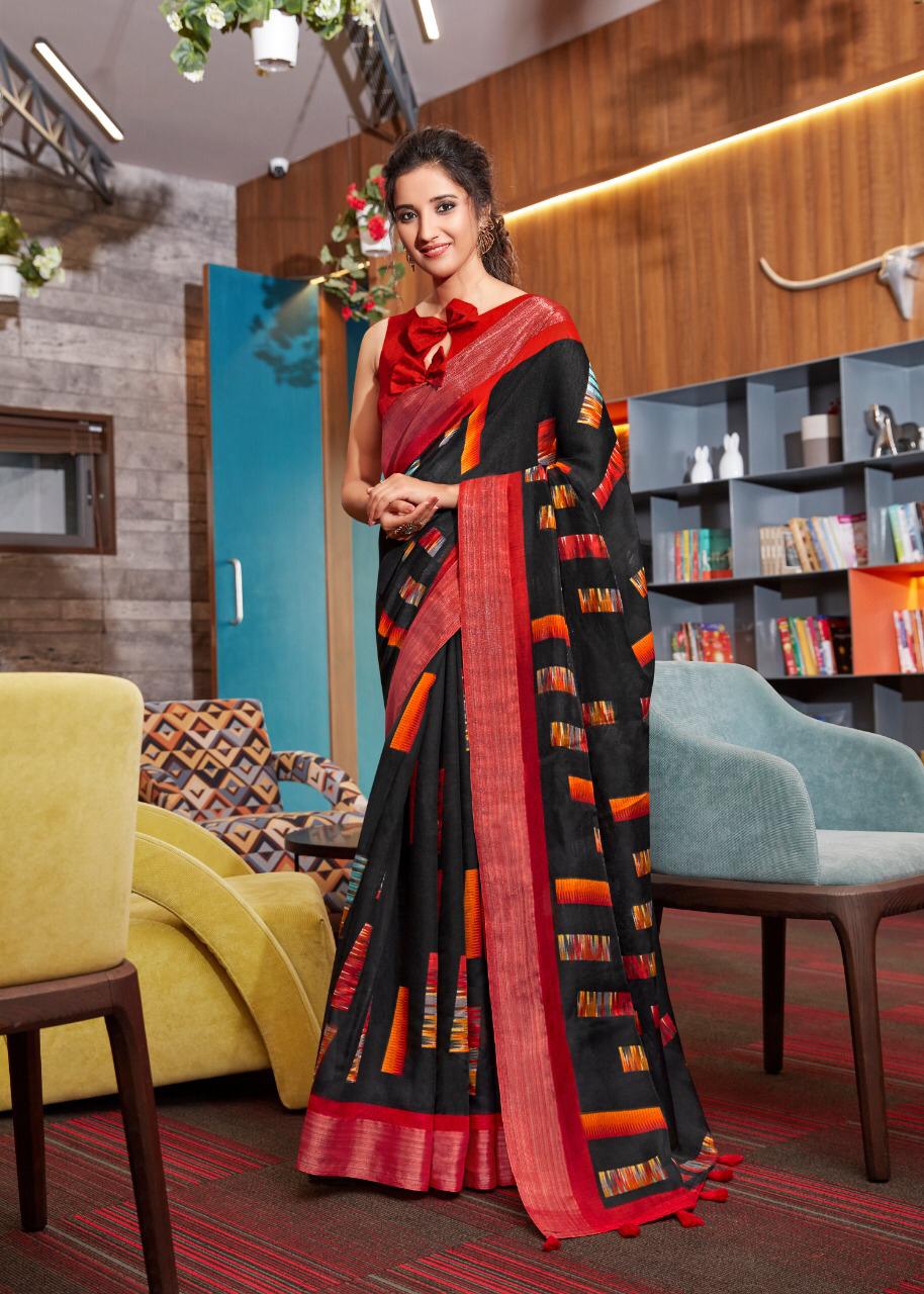 Myra Narayanpeth Pattu Printed Stylish Saree Collection For Casual Wear 