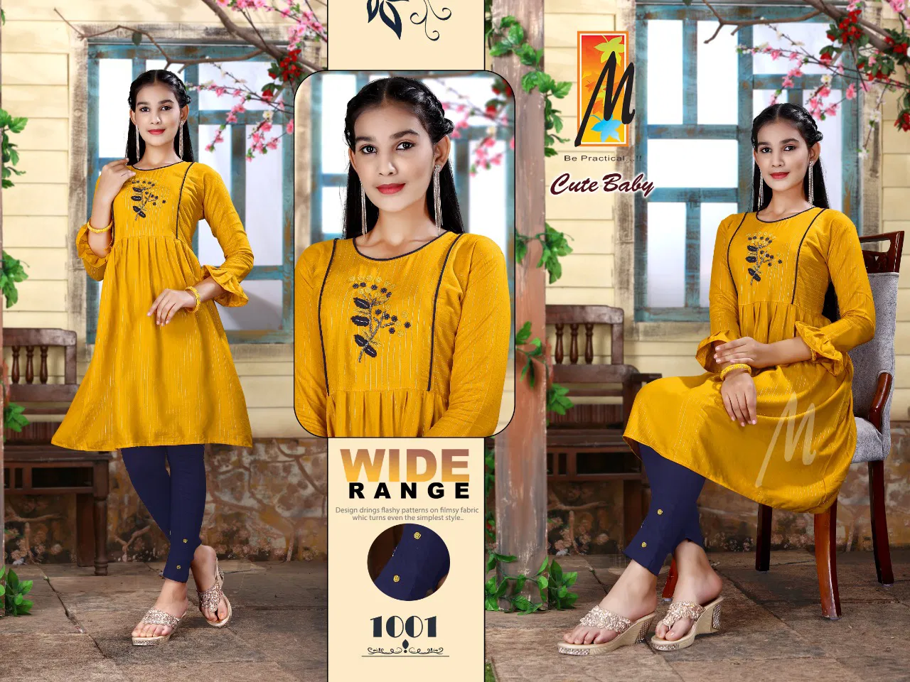 Master Cute Baby New Designer Ethnic Wear Rayon Printed Kurti Collection