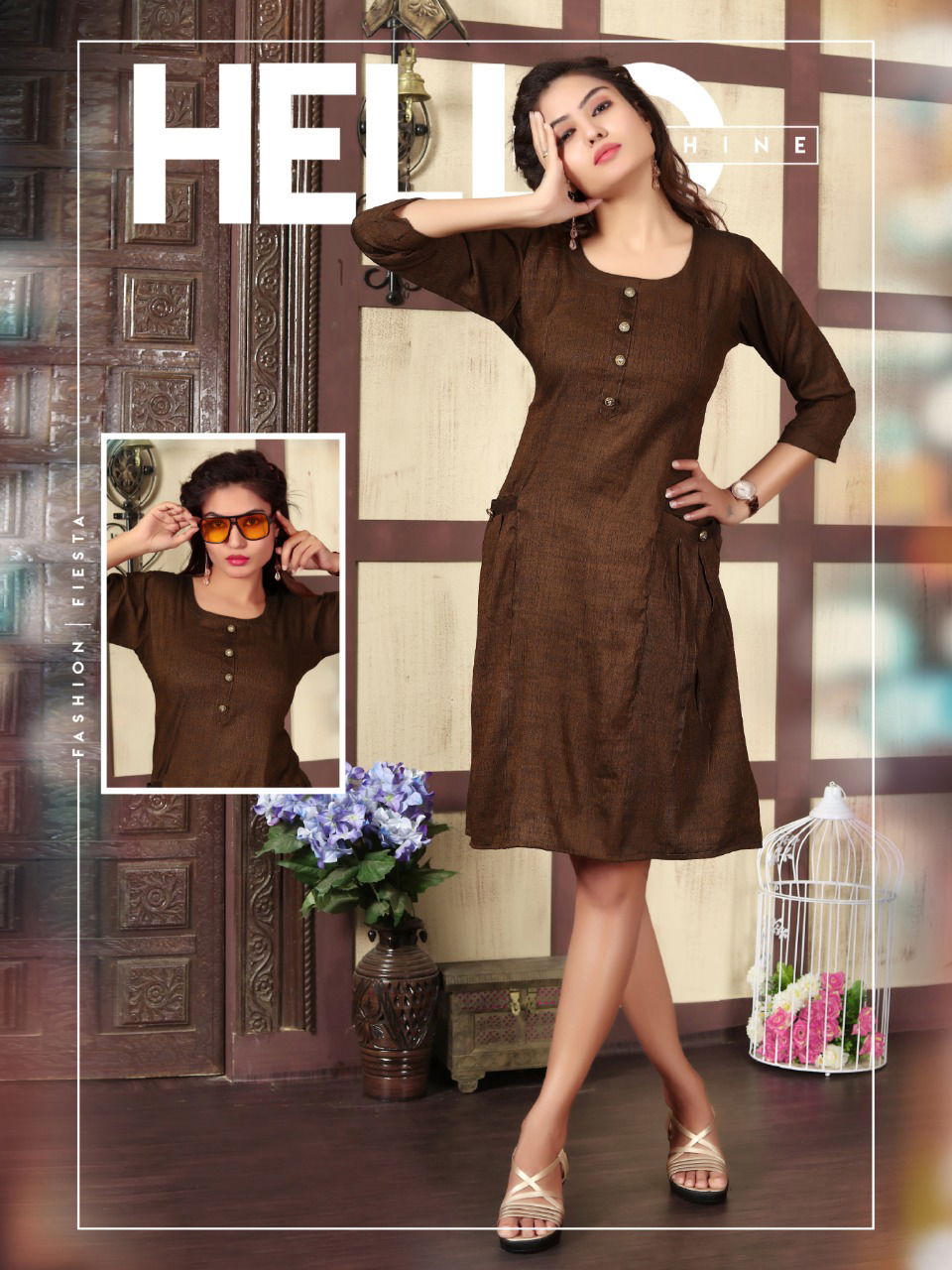 Daisy Heavy Premium Rayon Designer Kurti Collection at Wholesale Price