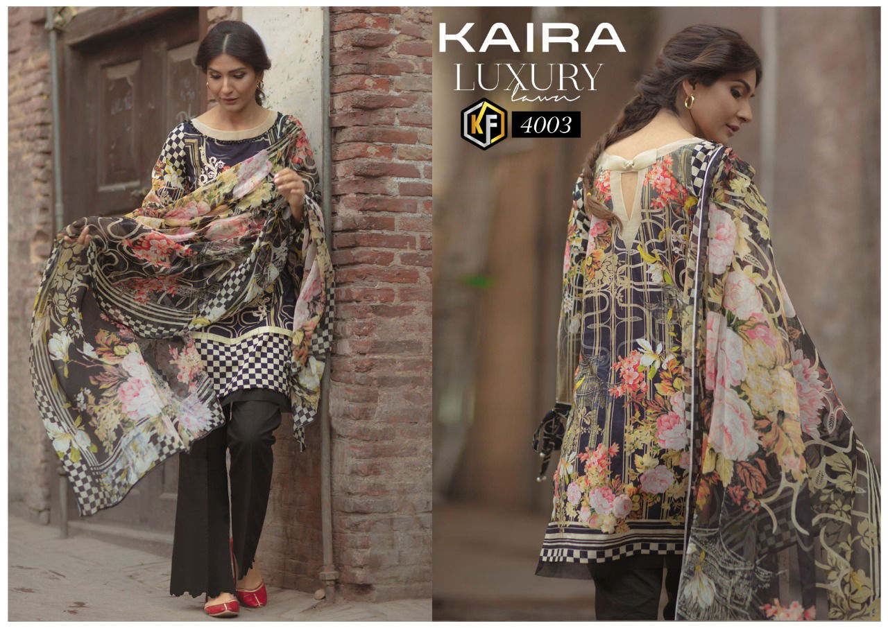 Keval Kaira Luxury 4 Latest Fancy Designer Casual Regular Wear Printed Karachi Cotton Dress Material Collection