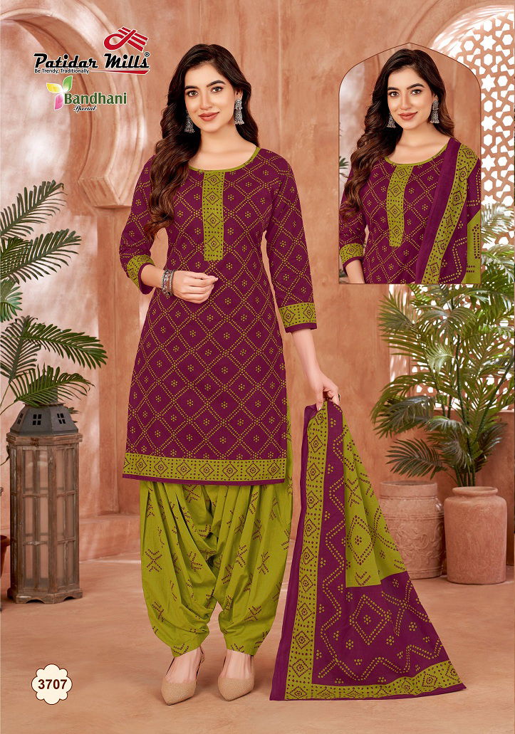 Bandhani Special Vol 37 By Patidar Cotton Dress Material Wholesale Supplier In India