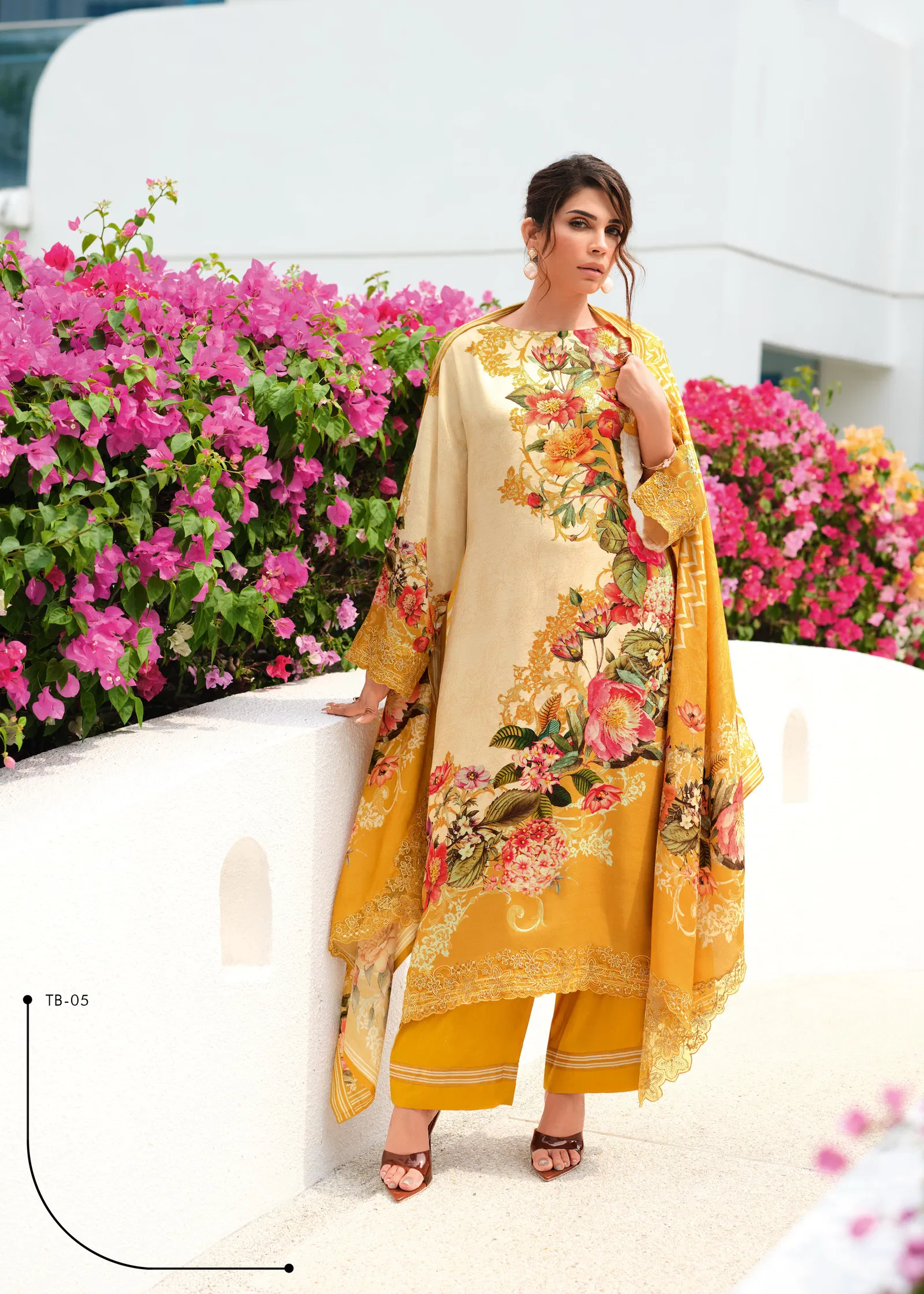 Tabeer By Varsha Viscose Muslin Printed Salwar Suits Exporters In India