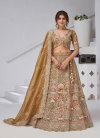 Mehendi Colour Organza Tissue Designer Bridal Lehenga With Blouse And Dupatta Wholesalers In Delhi Kf 2156