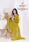 Kashya Vol 1 By Suryajyoti Pure Lawn Embroidered Border Dress Material Wholesale Suppliers In Mumbai