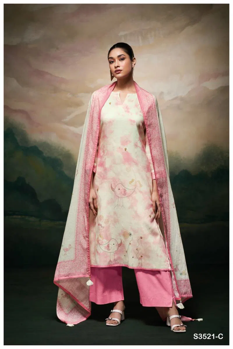 Meela By Ganga Mal Printed Embroidered Salwar Suit Wholesale In Delhi