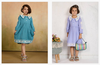 T 5134 A And B Rayon Jacquard Stylish Frock Girls Wear Wholesalers In Delhi