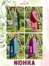 Nidhika By Aanchi Crystal Silk Kurti With Bottom Dupatta