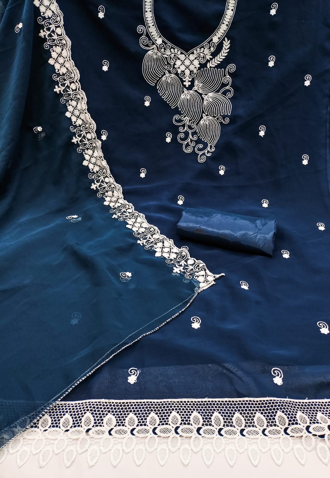 Nitya Nx Designer Georgette Non Catalog Dress Material 
