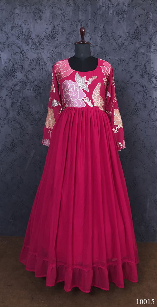 Estaa 5 Wedding Wear Georgette Wholesale Gown Collection
