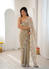 Kc 913 Fendy Satin Silk Cutdana Work Designer Saree Exporters In India
