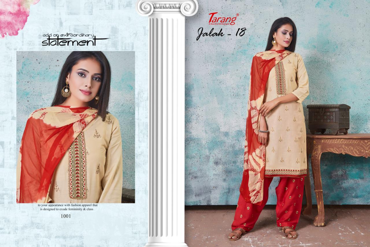 Tarang Jalak 18 Latest Designer Semi Lawn Cotton Dress Material With Nazneen Dupatta