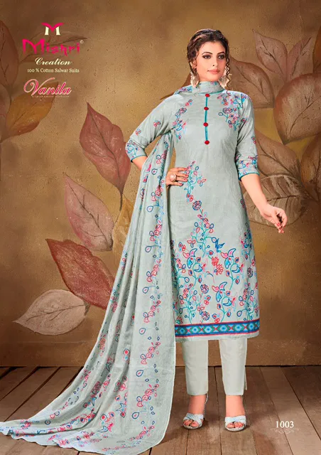 Mishri Vanila Latest Fancy Designer Regular Casual Wear Printed Pure Cotton Collection
