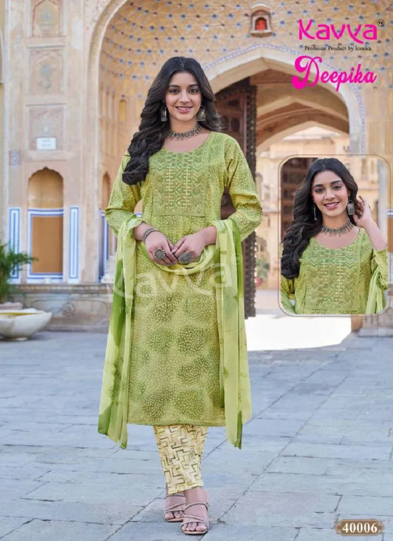 Deepika Vol 40 By Kavya Straight Kurti With Bottom Dupatta Orders In India