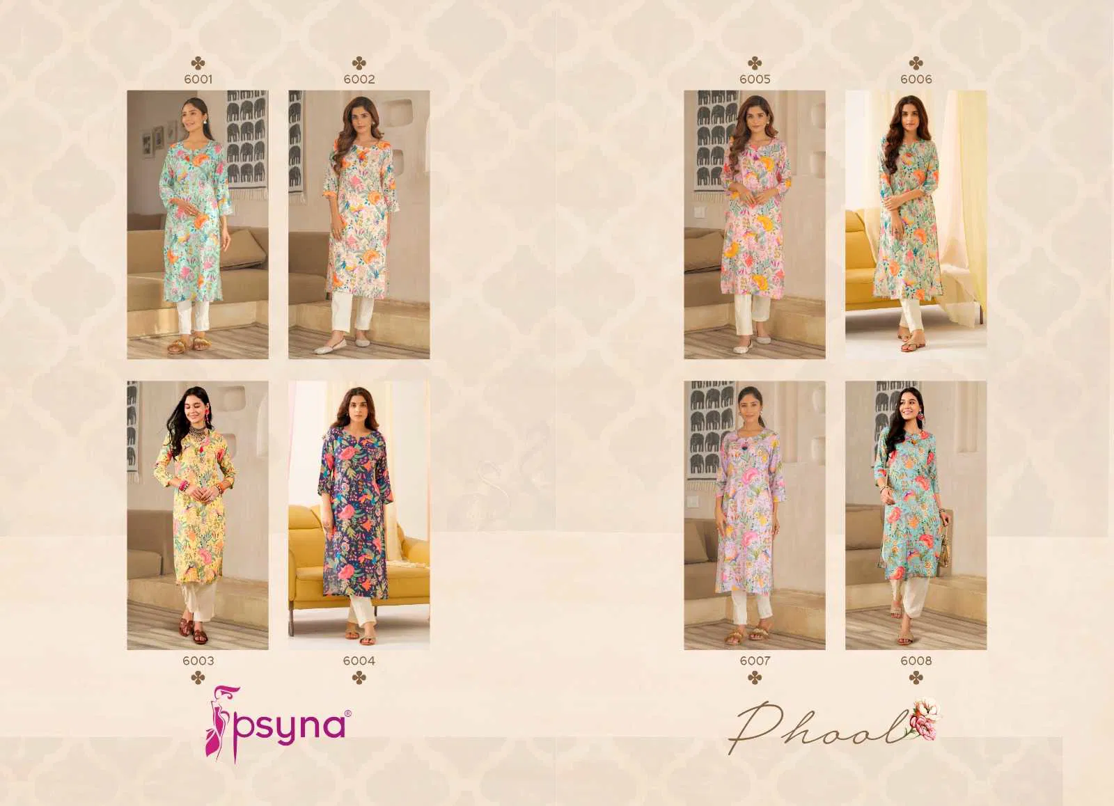 Phool Vol 6 By Psyna Rayon Readymade Kurti Wholesaler Best Wholesale Shop In Surat
