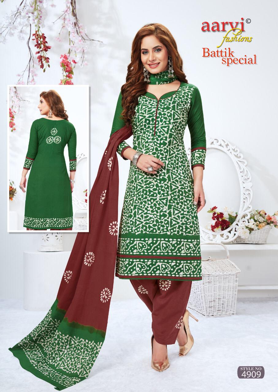 Aarvi Batik Special 13 Regular Wear Cotton Printed Ready Made Latest Collection
