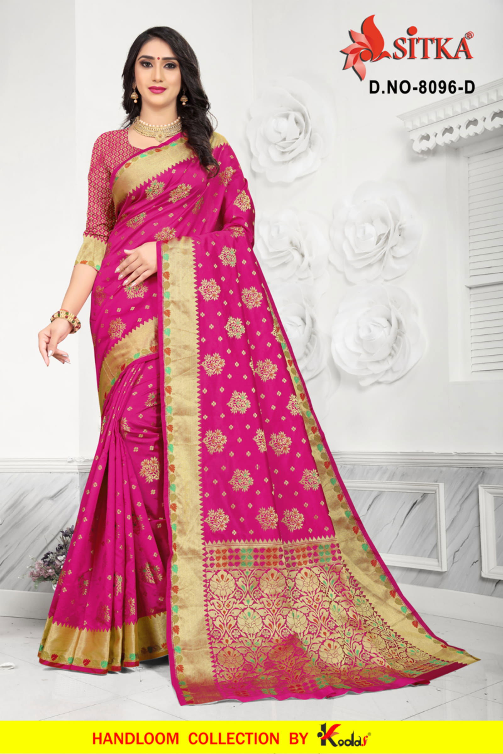 Deivamangal 8096 Heavy Designer Party Wear Saree Collection With Golden Print 