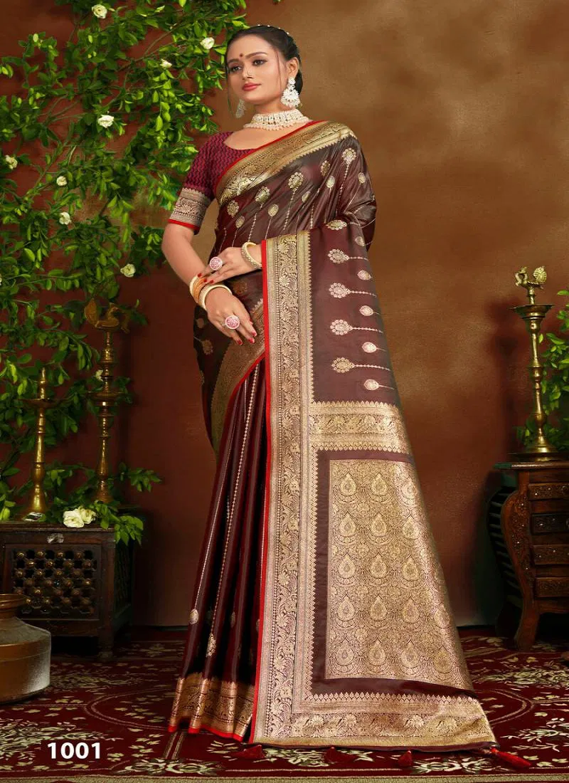 Saroj  Aashna  Satin Vol 1 Wedding Wear Satin Silk Saree Wholesale Suppliers In Mumbai