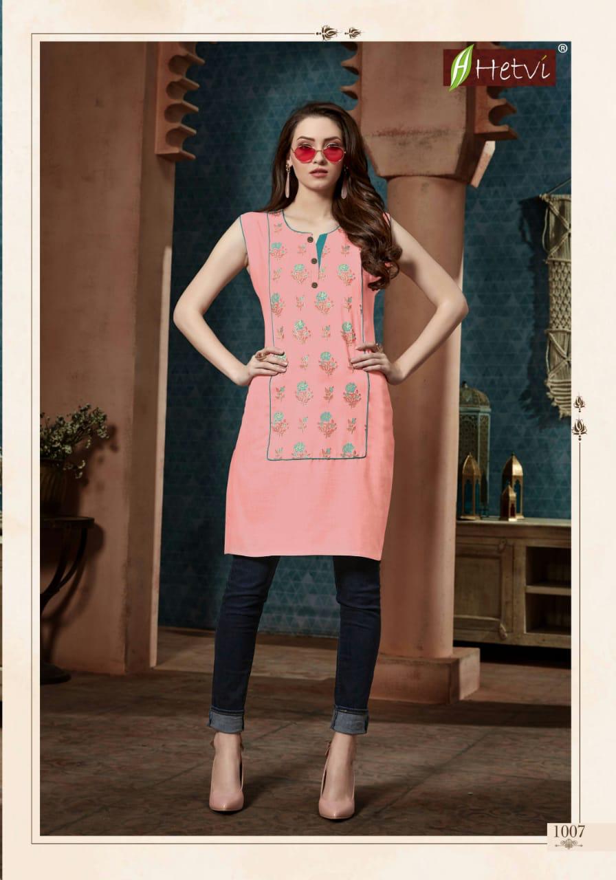 Hetvi Kriti Latest Designer fancy Casual Wear Printed Short Kurti Collection