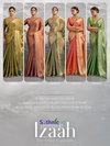 Izaah By Sethnic Burberry Chiffon Gold Shine Online Designer Saree Wholesale
