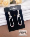 Ad Diamond Silver And Rose Gold Earrings 11 Online Wholesale
