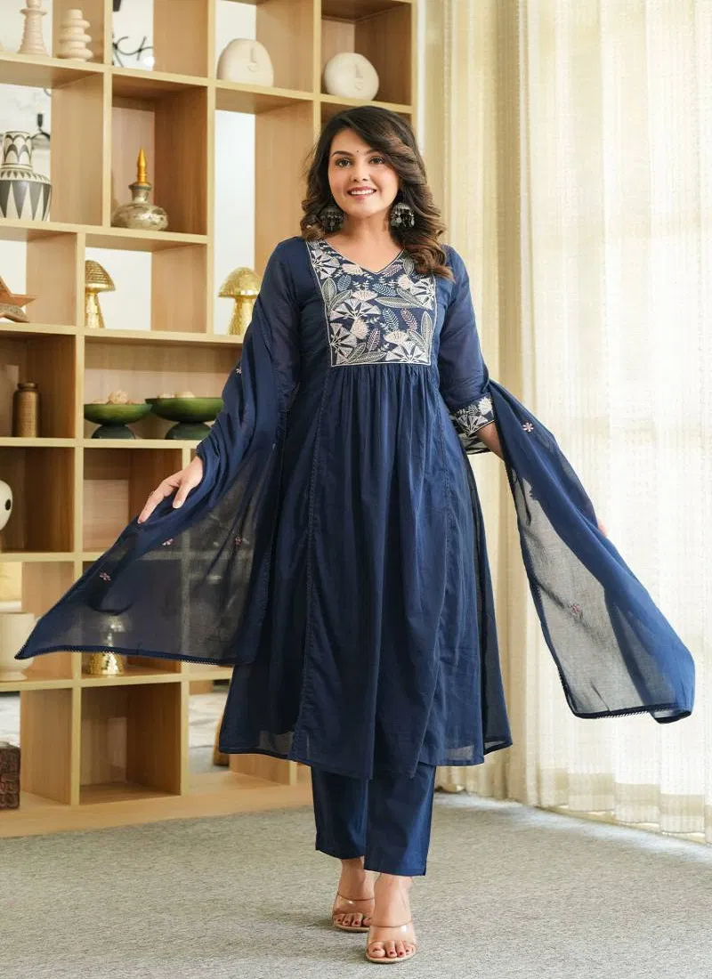 Tanyaa P 217 Cotton Kurti With Bottom Dupatta Exporters In India

