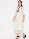 Dhruvi 454 Cotton Embroidery Kurti With Bottom Collection