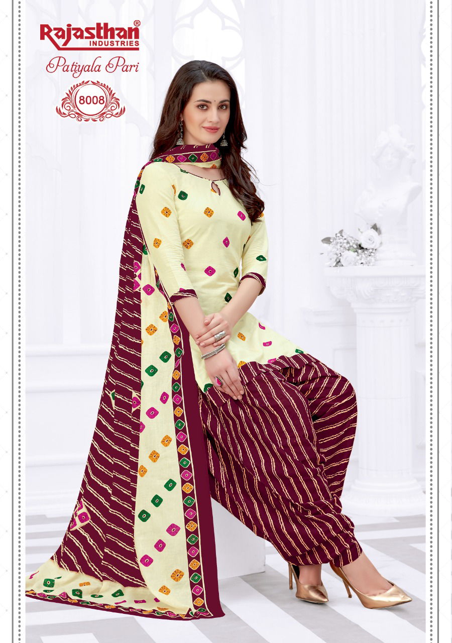 Rj Patiyala Pari 8 Latest Fancy Casual Wear Cotton Print Top Bottom And Dupatta Readymade Collection