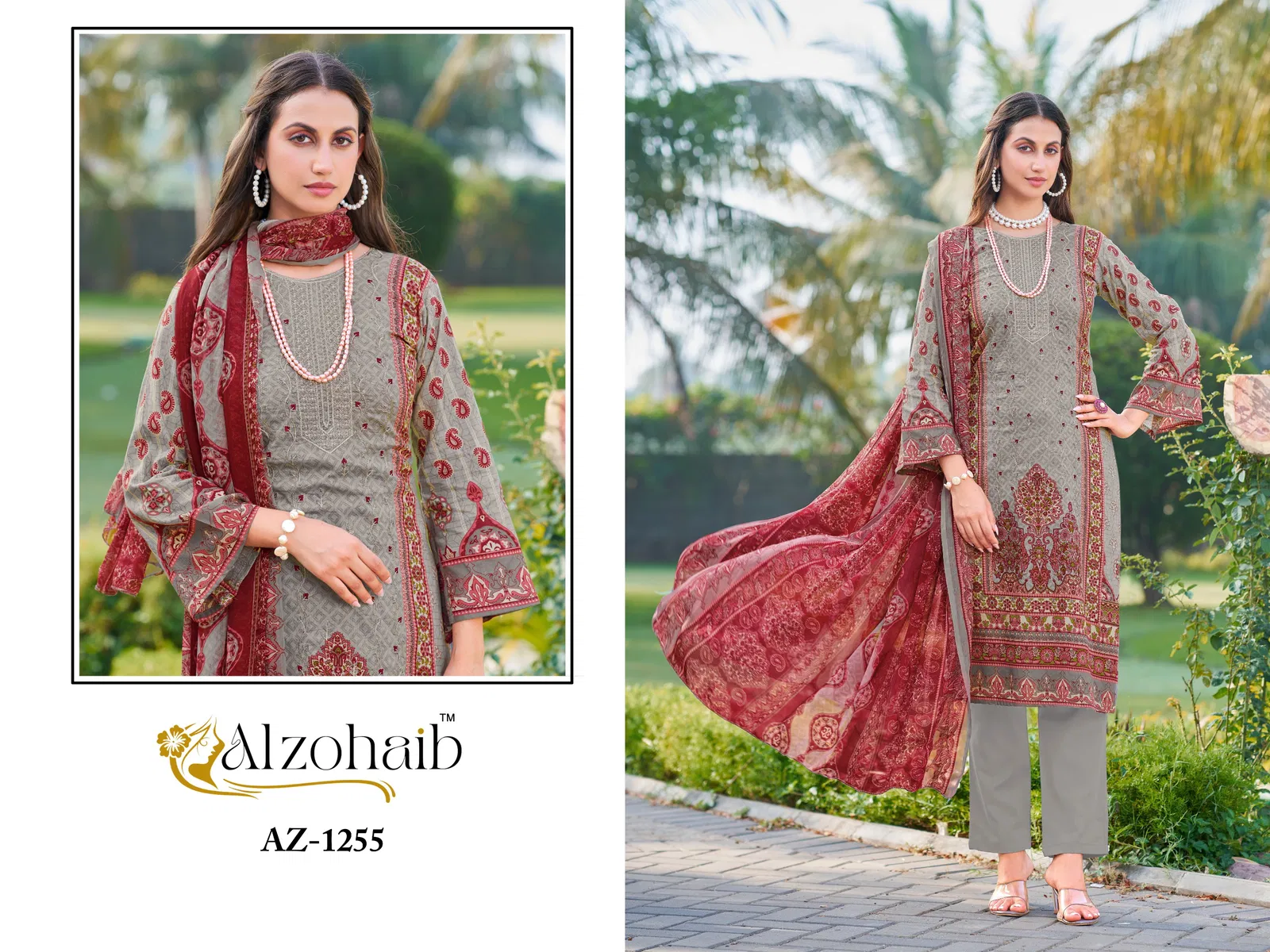 Saira Vol 1 By Alzohaib Cotton Dupatta Pakistani Salwar Suits Orders In India