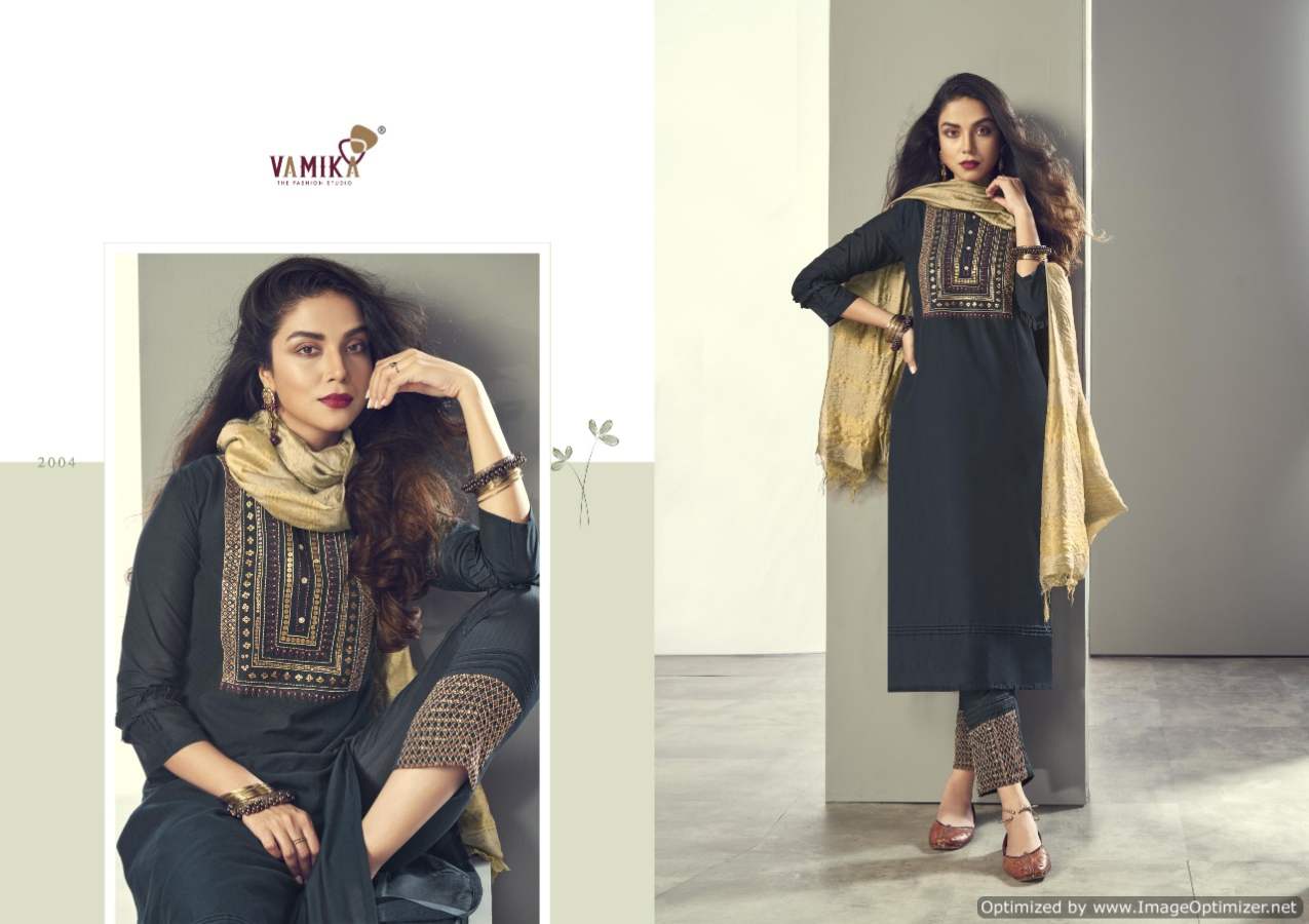 Vamika Ruhana Viscos Silk Festive Wear Designer Heavy Ready Made Collection

