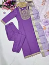 KF 121 Kalaai Viscose Rayon Kurti With Bottom Dupatta Suppliers In India